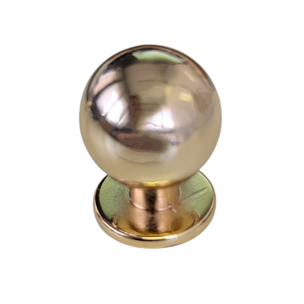 60D25 | POMO METAL BOLA 25 MM DORADO/ORO