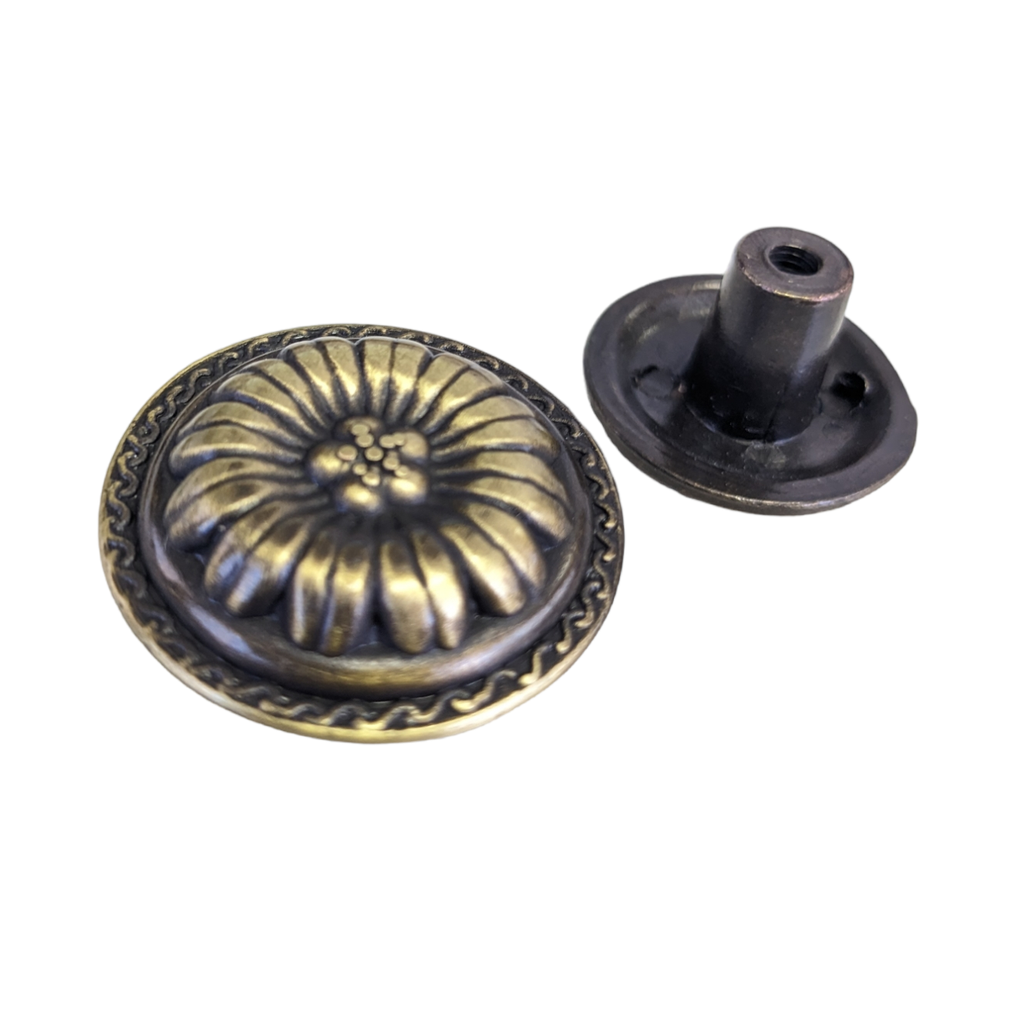 17CU25 | POMO METAL CUERO 25 MM