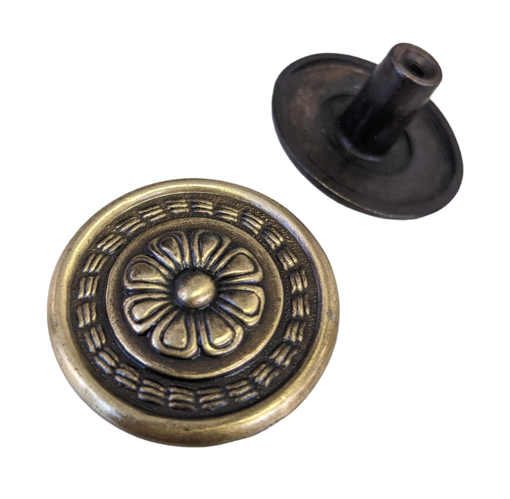 31CU30 | POMO METAL 30 MM CUERO