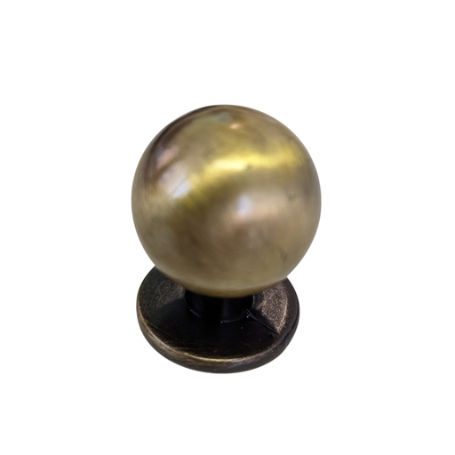[18703] 60CU25 | POMO METAL BOLA 25 MM CUERO