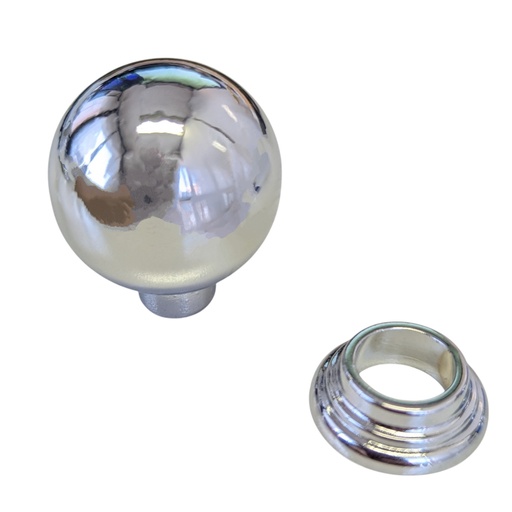 [18695] 60C30 | POMO METAL BOLA 30 MM CROMO